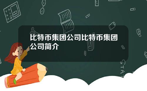 比特币集团公司比特币集团公司简介