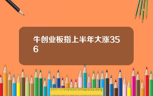 牛创业板指上半年大涨356