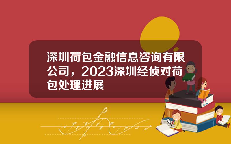 深圳荷包金融信息咨询有限公司，2023深圳经侦对荷包处理进展