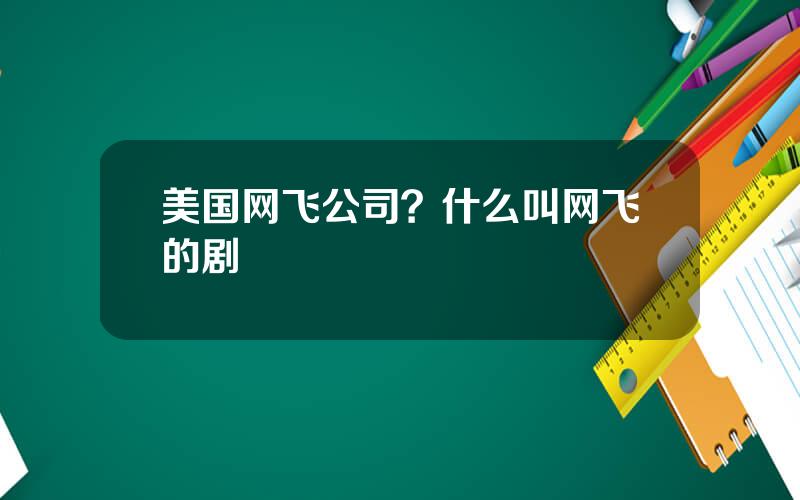 美国网飞公司？什么叫网飞的剧