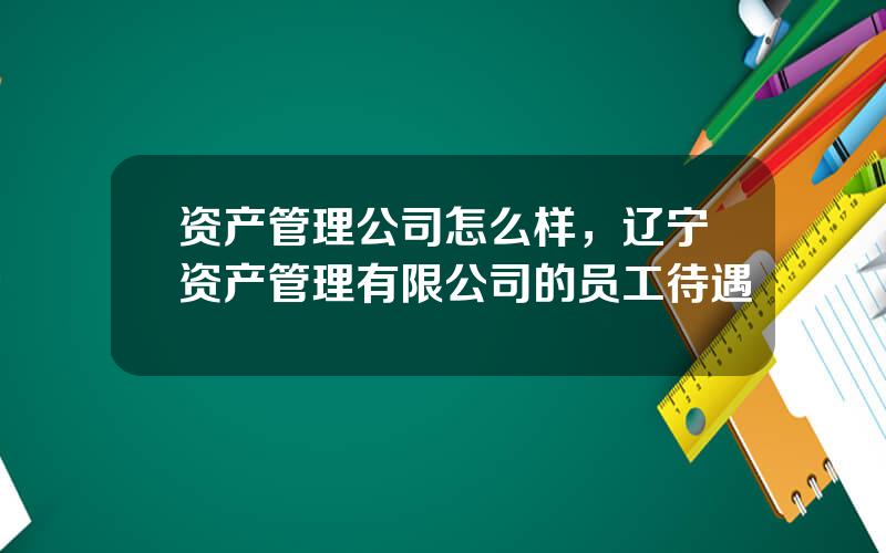 资产管理公司怎么样，辽宁资产管理有限公司的员工待遇